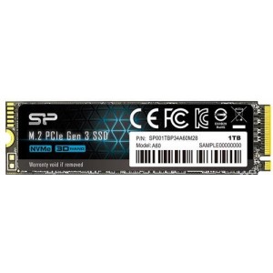Silicon Power P34A60 1TB M.2 NVMe 2280 PCIe Gen3x4 SSD