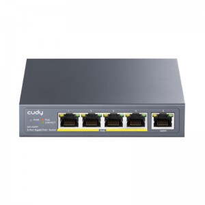 Cudy GS1005P 5-Port Gigabit POE+ Switch – Grey