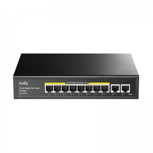 Cudy 8-Port 10/100/1000M PSE/2-Port 10/100/1000 UPL/Unmanaged PoE+ Switch 120W