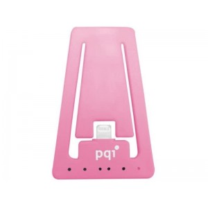 PQI Pink i-Cable Stand Apple Certified MFI iPhone Stand with Lightning Connector