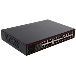 Diewu Unmanaged 10/100Mbps 24-Port Metal Switch