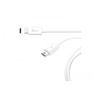 J5 Create JUCX10 USB3.1 Type-C to USB2.0 Mini-B Cable - 1m