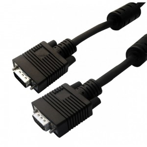 VGA CABLE 10.0M M-M MONITOR Black