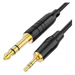 Audio Cable 3.5mm Male to 6.35mm Male Cable - 2 Meters