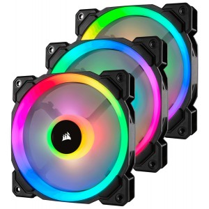 Corsair - LL120 Dual Light Loop RGB LED 120mm PWM Case Fan