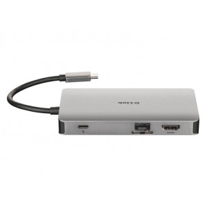 D-Link - 9-in-1 USB-C Hub with HDMI/VGA/Ethernet/Card Reader/Power Delivery
