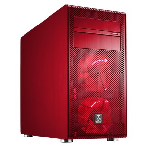 Lian Li PC-V600F Mini Tower Micro-ATX Chassis - Red with Red LED Fans