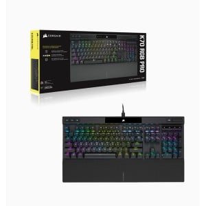 Corsair K70 RGB Pro Mechanical Gaming Keyboard with PBT Double Shot Pro Keycaps - Cherry MX Speed