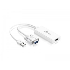 J5 Create JDA214 VGA to HDMI Video Audio Adapter