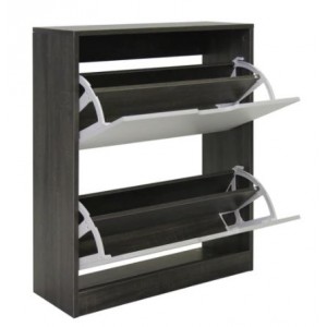 2 Tier Case Cabinet - Grey Sonoma Oak