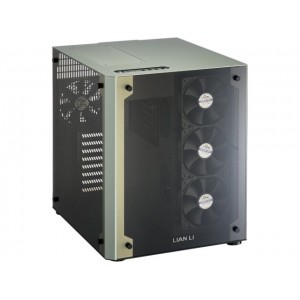 Lian-Li PC-O8W Cube Mid-Tower Chassis - Black and Green