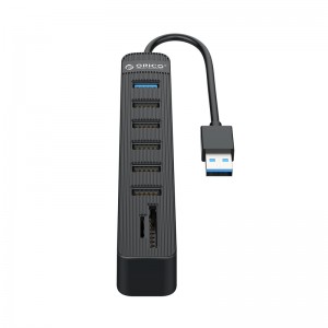Orico 6 Port USB3.0 Hub with Card Reader – Black