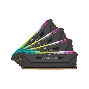 Corsair Vengeance RGB Pro SL 128GB (4 x 32GB) DDR4-3200MHz CL16 Black Desktop Gaming Memory Kit