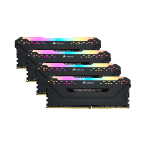 Corsair Vengeance RGB Pro 32GB (4 x 8GB) DDR4-4000MHz CL18 Black Desktop Gaming Memory