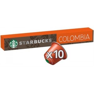 Starbucks Single Origin Colombia Nespresso Compatible Coffee Pods 10 Single Capsules Per Pack