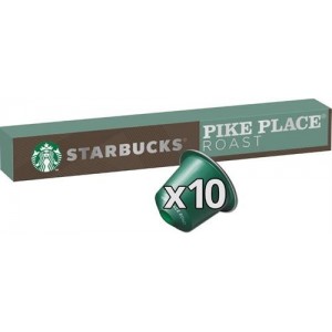 Starbucks Pike Place Roast Nespresso Compatible Coffee Pods 10 Single Capsules Per Pack