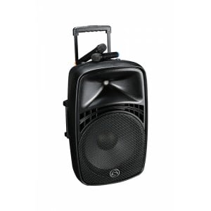 Wharfedale EZ 12A Portable 12 Inch Speaker Trolley PA with BT Wireless Mic and MP3 Player