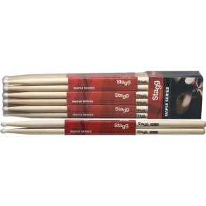 Stagg SM5AN Maple Series 5AN Maple Nylon Tip Drum Sticks - Natural