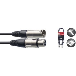 Stagg SMC1 S Series XLR-XLR Microphone Cable – 1m - Black