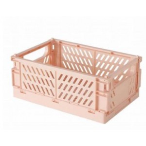 Fine Living Folding Crate - Small - Pink