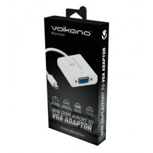 Volkano Miniport Series Mini Displayport to VGA Socket Adaptor