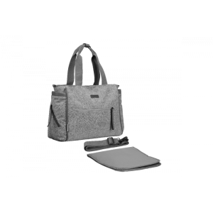 Totes Babe Luna Diaper Shoulder Bag - Light Grey