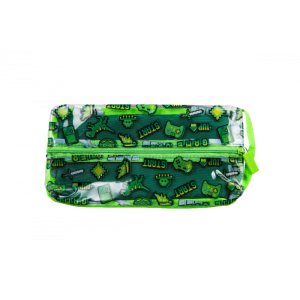 Quest Clear PVC Gamer Pencil Case - Green