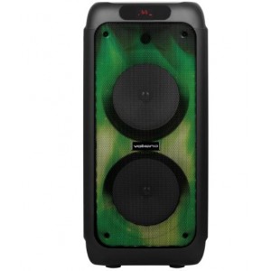 Volkano Helios Series Dual 8" Party Speaker + Microphone &amp; Light Effects