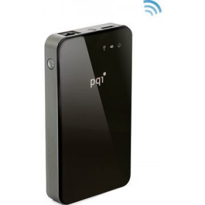 PQi AirBank All In One USB 3.0 1TB Network Stoarge Wireless Acess Point - Black