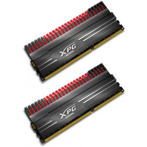 Adata 8GB (4GB x 2 kit) DDR3-2600 XPG v3 Black with Red + Gold - Memory