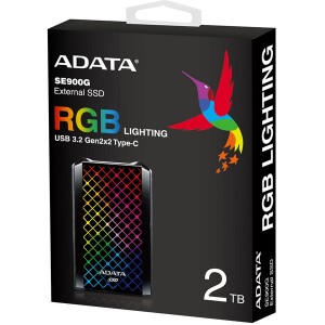 Adata - SE900G 2TB External SSD RGB Lighting USB 3.2 Gen2x2 Type-C