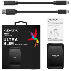 Adata SC685 1TB USB 3.2 Type-C External Solid State Drive - Black