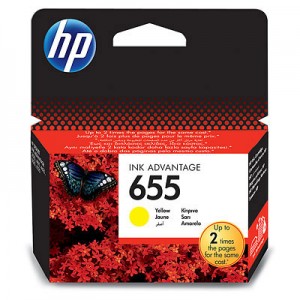HP CZ112AE 655 Yellow Ink Cartridge