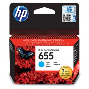 HP CZ110AE 655 Cyan Ink Cartridge