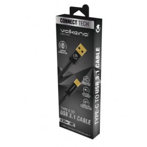 Volkano Connect C Type-C to USB 3.1 Cable M/M - 0.75m