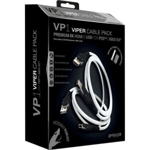 Giotek - Premium Viper Cable Pack Universal 8K HDMI + USB (PS5 / Xbox Series X)