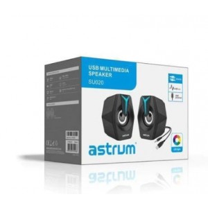 Astrum SU020 2 Channel LED USB Multimedia Speakers