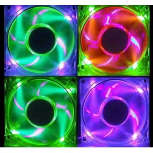 Vizo 120mm SP12UVLED-BG UV+LED Fan - Blue + Green Case Fan