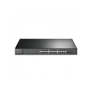 TP-Link Jetstream 24-Port Gigabit PoE+ and 4-Port 10GE SFP+ L2+ Managed Switch