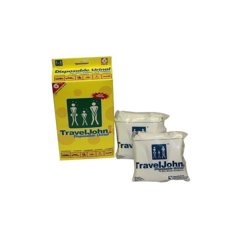TravelJohn-Disposable Urinal (6 pack)