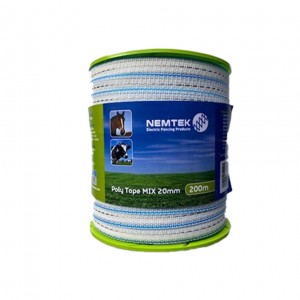 Nemtek Poly Tape White 20mm Mix 6 200m