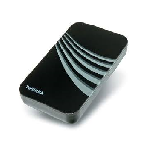 Toshiba 320GB External Portable Hard Drive - Black, Grey