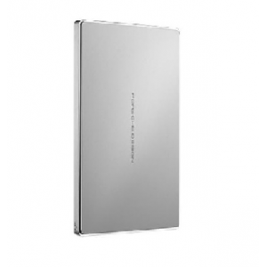 1TB Lacie Porsche Design External Mini HDD (Silver- Incl: USB 3.0 Type-C- and- USB 3.0 Type-C to Type-A cables) (OEM Packaged/Not Retail)