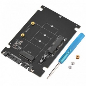 mSATA to SATA NGFF M.2 to SATA3 2-in-1 Adapter Card SSD