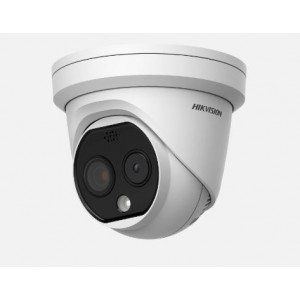 Hikvision Thermal &amp; Optical Bi-Spectrum Network Turret Camera - 7mm
