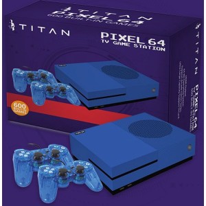 Titan - Pixel 64 Retro Console Game Station - 600 in 1