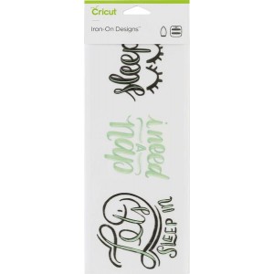 Cricut 2004981 Iron On Designs Sleep In 4.25x12