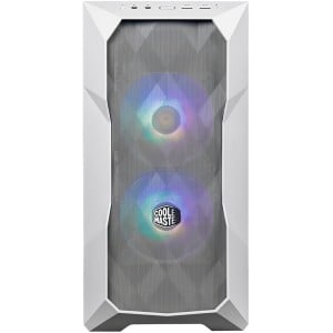 Cooler Master Masterbox TD300 Black Micro ATX Mini ITX Mesh Front Panel Dual ARGB Fans Tempered Glass Side Panel