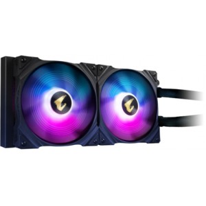 Gigabyte - AORUS WATERFORCE X 280, All-in-one Liquid Cooler with Circular LCD Display