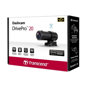 Transcend DrivePro 20 Motocycle Dashcam with 32GB MicroSD Card